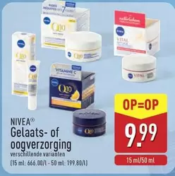 Gelaats- of oogverzorging