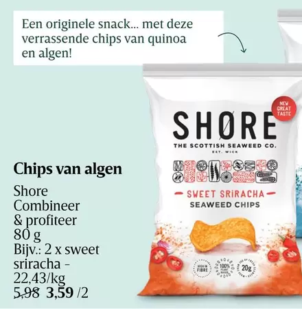 Snack - Chips van algen