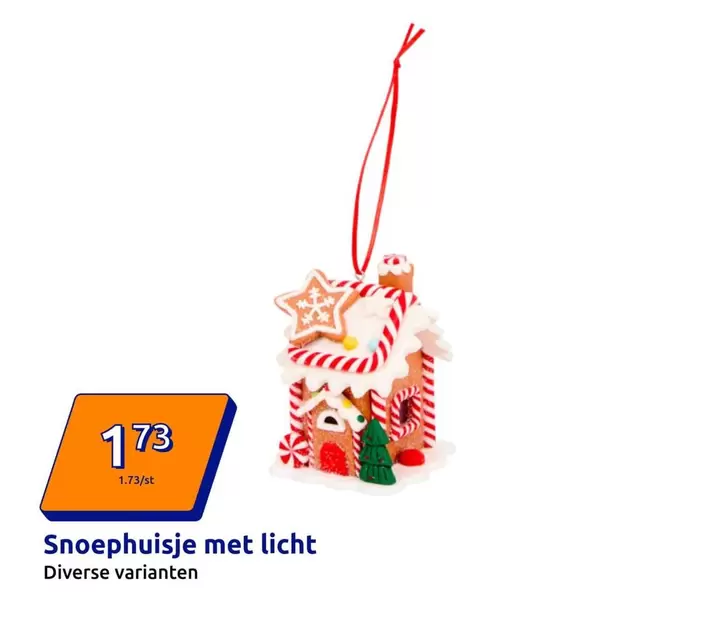 Snoephuisje met licht