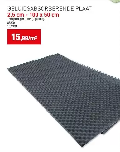GELUIDSABSORBERENDE PLAAT