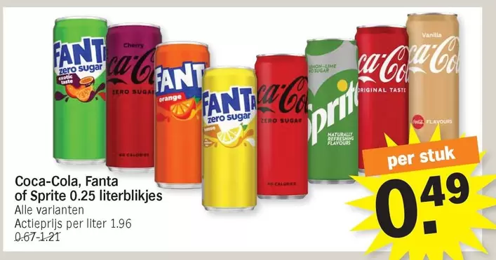 Coca Cola - Coca-Cola, Fanta of Sprite