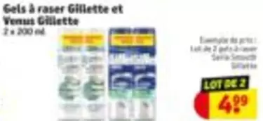 De - Gels à raser Gillette et Venus Gillette