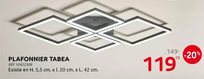 PLAFONNIER TABEA
