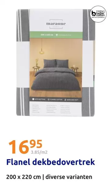 Flanel dekbedovertrek