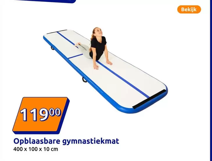 Opblaasbare gymnastiekmat
