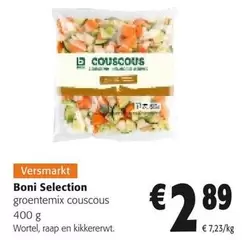 Selection groentemix couscous