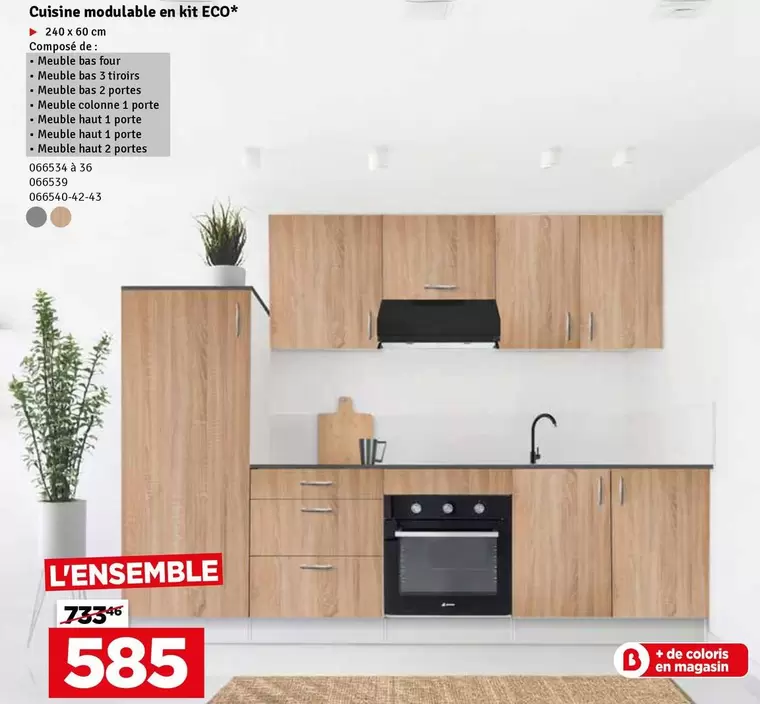 De - Cuisine modulable en kit ECO*