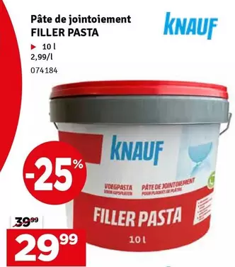 De - FILLER PASTA