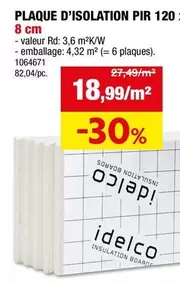 PLAQUE D'ISOLATION PIR 120