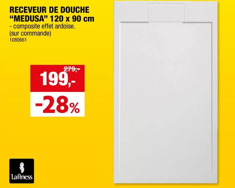 De - RECEVEUR DE DOUCHE "MEDUSA" 120 x 90 cm