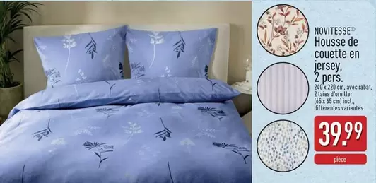De - Housse de couette en jersey, 2 pers.