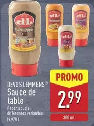 Black - Sauce de table