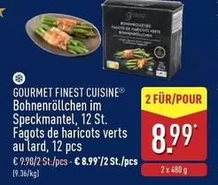 De - Bohnenröllchen im Speckmantel, Fagots de haricots verts au lard