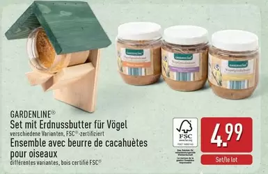 De - Set mit Erdnussbutter für Vögel