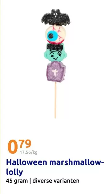 Halloween marshmallow-lolly
