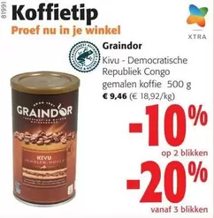 Nu - Kivu - Democratische Republiek Congo gemalen koffie 500 g