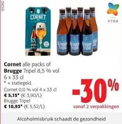 De - Cornet alle packs of Brugge Tripel