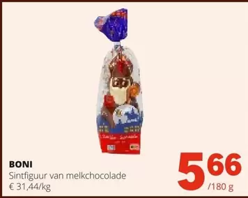Sintfiguur van melkchocolade