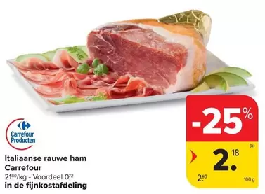 De - Italiaanse rauwe ham