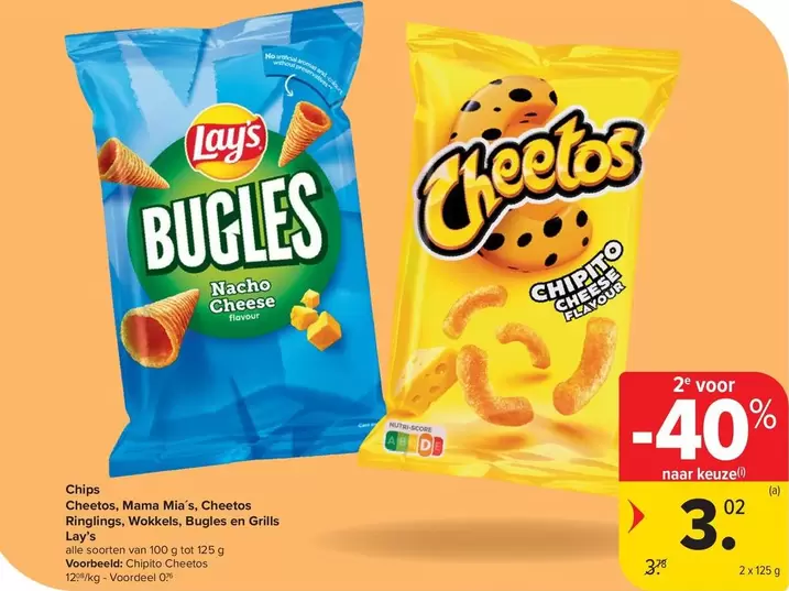 Mama Mia - Cheetos, 's, Cheetos Ringlees, Wokkels, Bugles en Grills