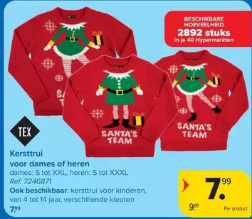 Team - Kersttrui