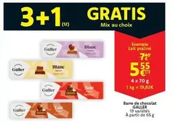 Mix - Barre de chocolat