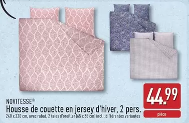 De - Housse de couette en jersey d'hiver, 2 pers.