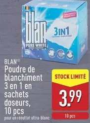 White - Poudre de blanchiment 3 en 1 en sachets doseurs
