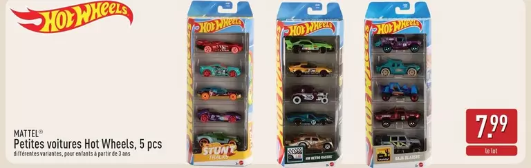 Hot - Petites voitures  Wheels, 5 pcs