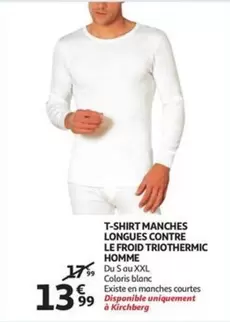 T-SHIRT MANCHES LONGUES CONTRE LE FROID TRIOTHERMIC HOMME