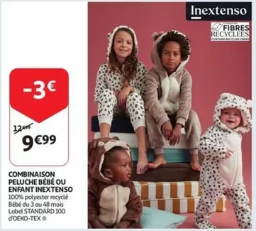 Standard - COMBINAISON PELUCHE BÉBÉ OU ENFANT