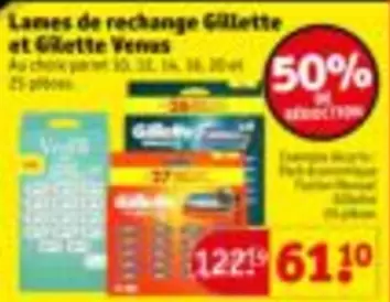 De - Lames de rechange et Venus