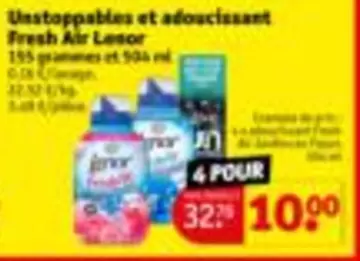 Unstoppables et adoucissant
