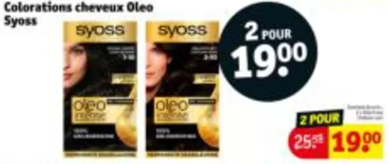 Colorations cheveux Oleo