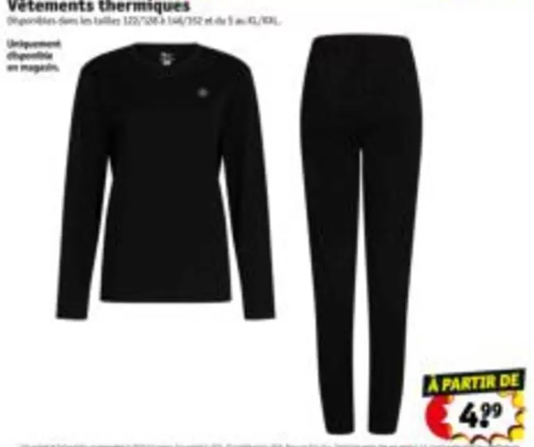 De - Vêtements thermiques