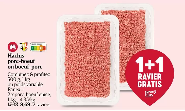 Hachis porc-boeuf ou boeuf-porc