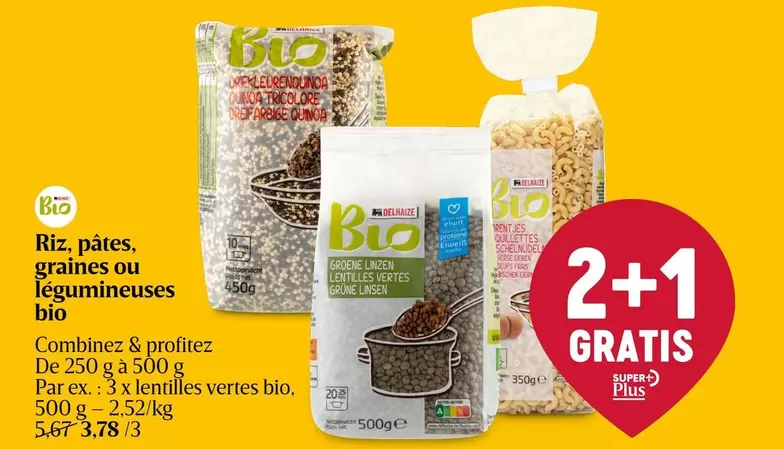 De - Riz, pâtes, graines ou légumineuses bio
