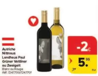 Grüner Veltliner ou Zweigelt