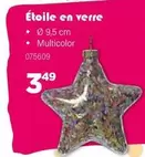 Étoile en verre