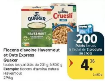 Express - Flocons d'avoine Havermout et Oats