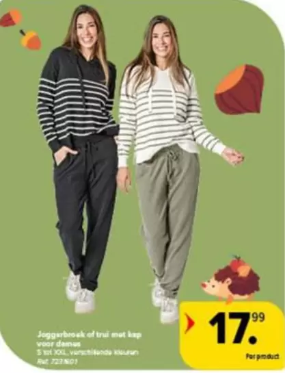 Joggerbroek of trui met kap