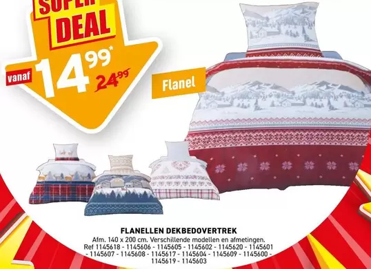 FLANELLEN DEKBEDOVERTREK