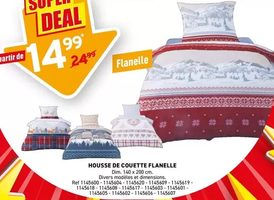 De - HOUSSE DE COUETTE FLANELLE