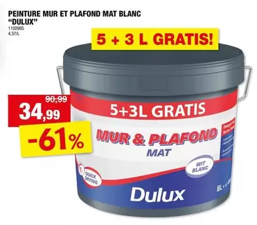 MUR ET PLAFOND MAT BLANC