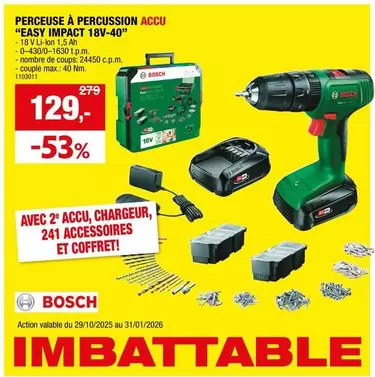 Bosch - EASY IMPACT 18V-40