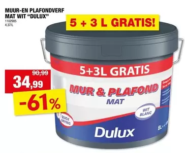 MUUR-EN PLAFONDVERF MAT WIT