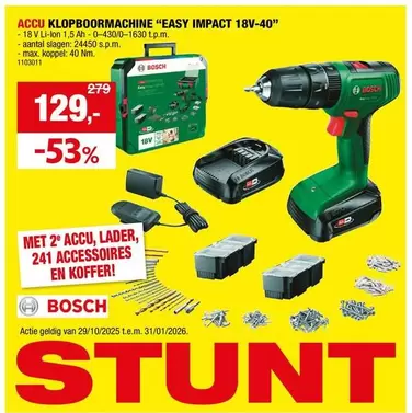 Bosch - EASY IMPACT 18V-40