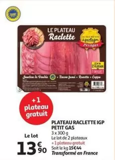 Gas - PLATEAU RACLETTE IGP PETIT GAS