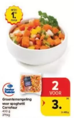 Groentemengeling voor spaghetti