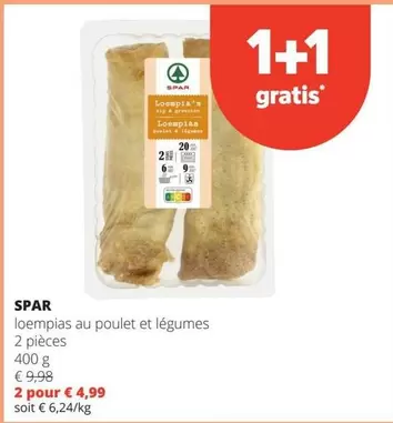 loempias au poulet et légumes